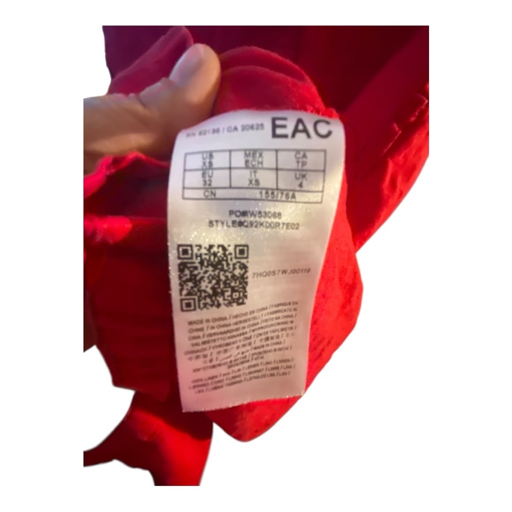 Guess Red Sleeveless Polo Collar Mini Dress - Picture 6 of 7